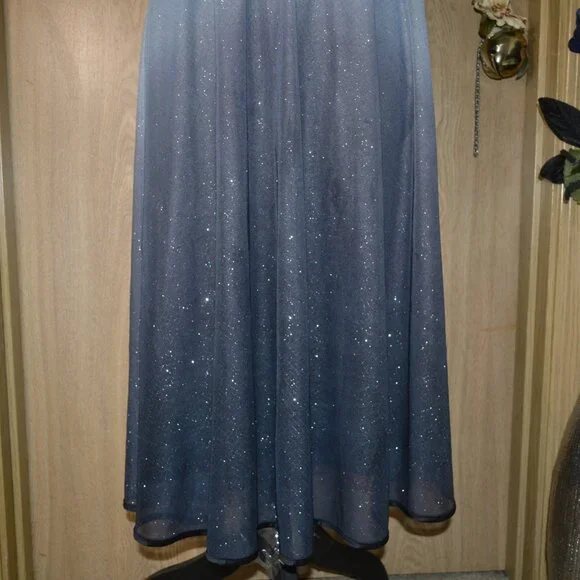 Collection Dressbarn Dreamy Romantic Sparkly Ombre Evening Event Party Dress - Picture 6 of 11